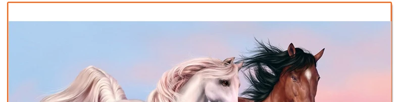 wholesale diamond painting two stallion on the beach diamond embroidery horses animal beads sewing cross stitch home decoration1043_04
