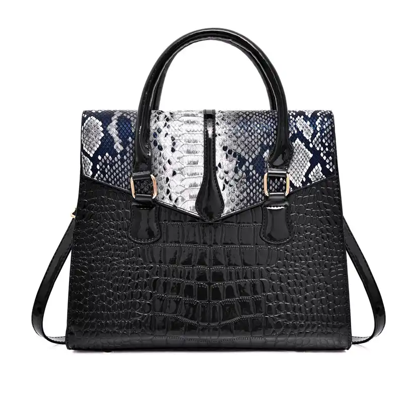 crocodile print handbags