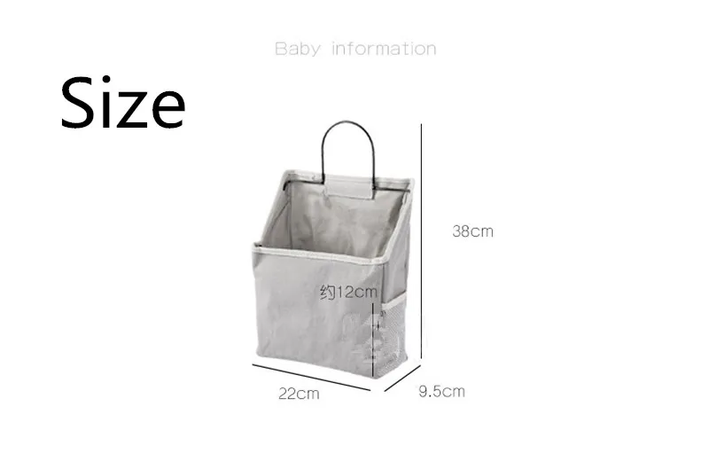 Настенная многофункциональная сумка для хранения в скандинавском стиле, тканевая Косметическая корзина, креативный органайзер для экономии пространства