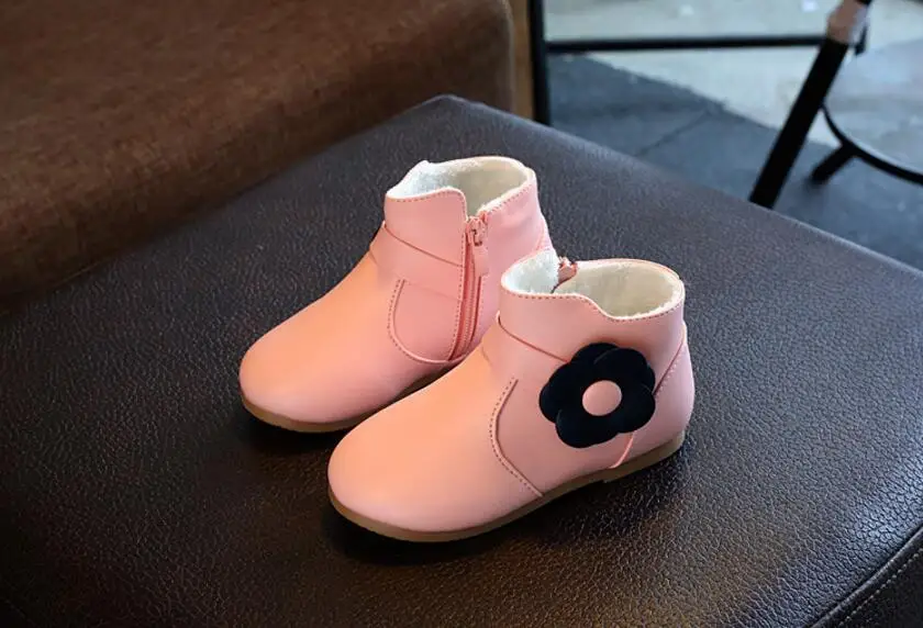 Girl flowers snow boots-22