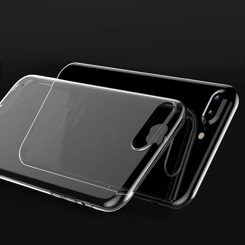 

Mobile Phone Case For iPhone X 6s 6 Plus Soft TPU Silicone Transparent Case For iPhone 7 8 Plus 5 5s se New Clear Cover