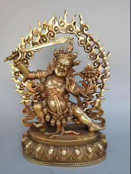 

Chinese exquisite pure brass Manjusri Buddha statue