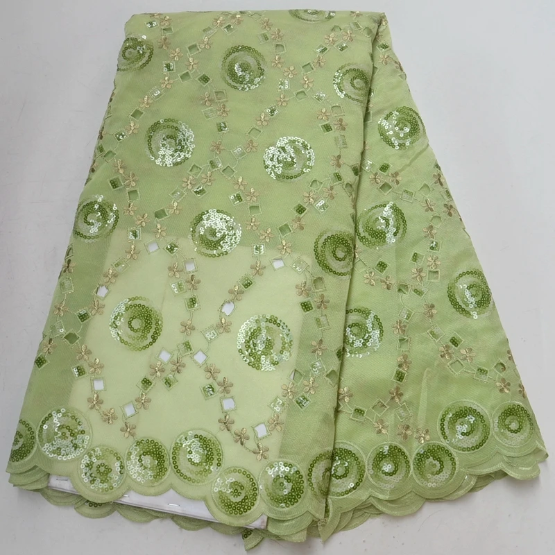 

Nigerian Organza Laces Fabric With Sequins High Quality Nigerian Lace For Sewing Dresses