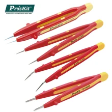 Pro'skit TZ-V302A/B/C/D VDE 1000V изолированный острый наконечник пинцет