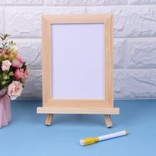 Деревянная рамка Настольный мольберт белая доска детская игрушка+ ручка