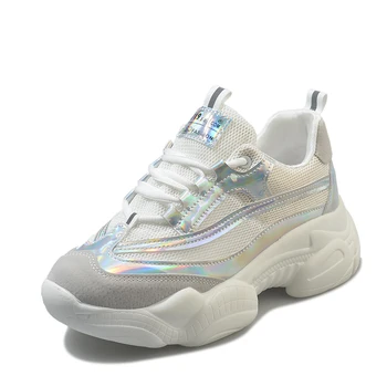 

2019 Summer Lady Leisure Shoes Women Running Clunky Sneakers Casual Ladies Dad Daddy Shoe Tennis Runner Footwear Vulcanized Shoe