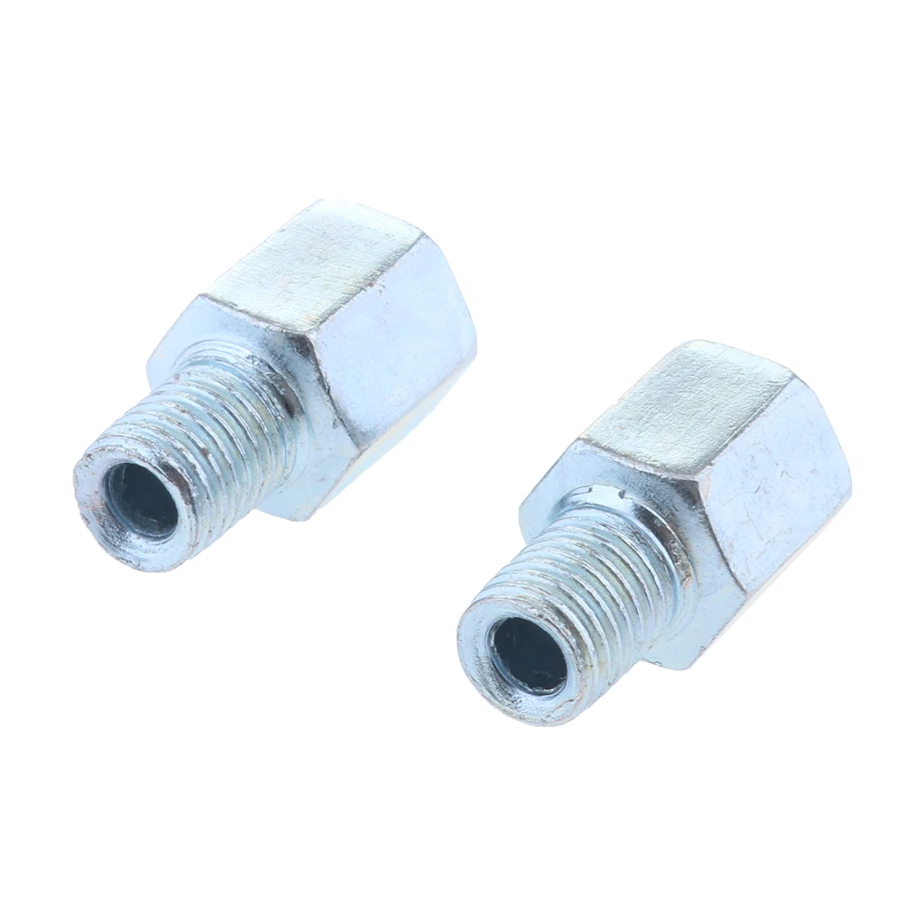 2Pcs Motorcycle Rearview Mirror Screw 10mm To 10mm Thread Adapter Conversion Bolts Motorbike Mirror Screw Bolt Auto Accessory
