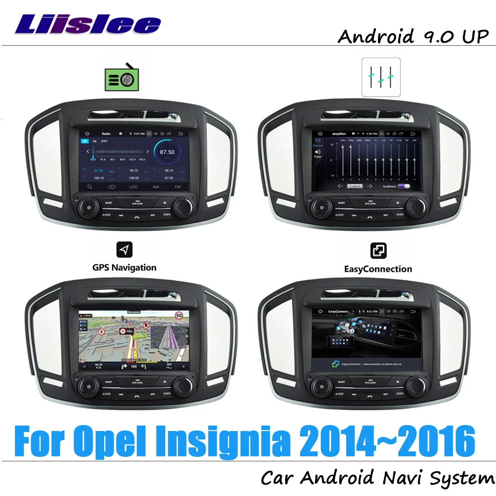 Discount Liislee Android 9 4+32G For Opel Insignia 2014~2016 Stereo Car Video Carplay GPS Navi Map Navigation System Multimedia 2