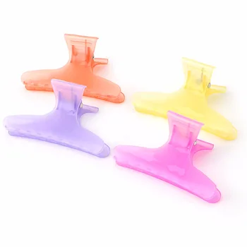 

12 x Colorful Hairdressing Tool Butterfly Hair Claw Salon Section Clip Clamps