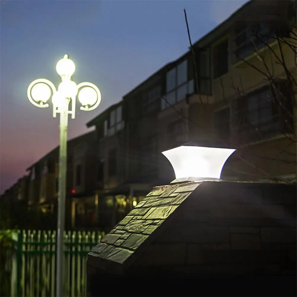 New Arrival Solar Pillar Lamp Outdoor Super Bright LED Solar Pillar Gate Lamp Solar Pillar Light