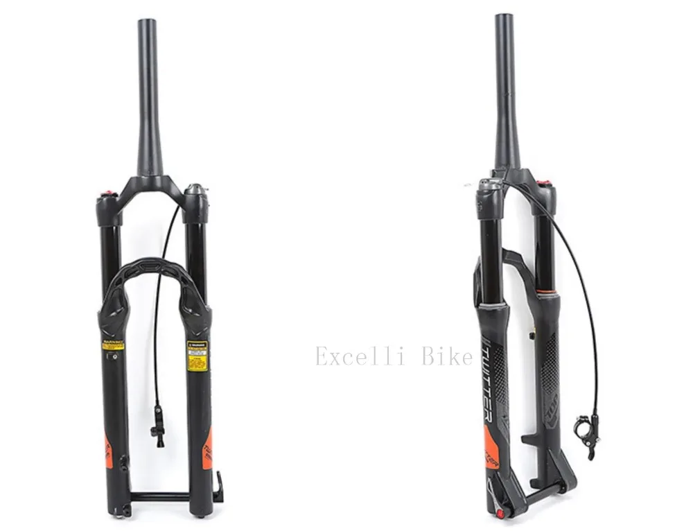 27.5inch 29er DH MTB Fork Air Suspension Line Contral Oil Lock 13