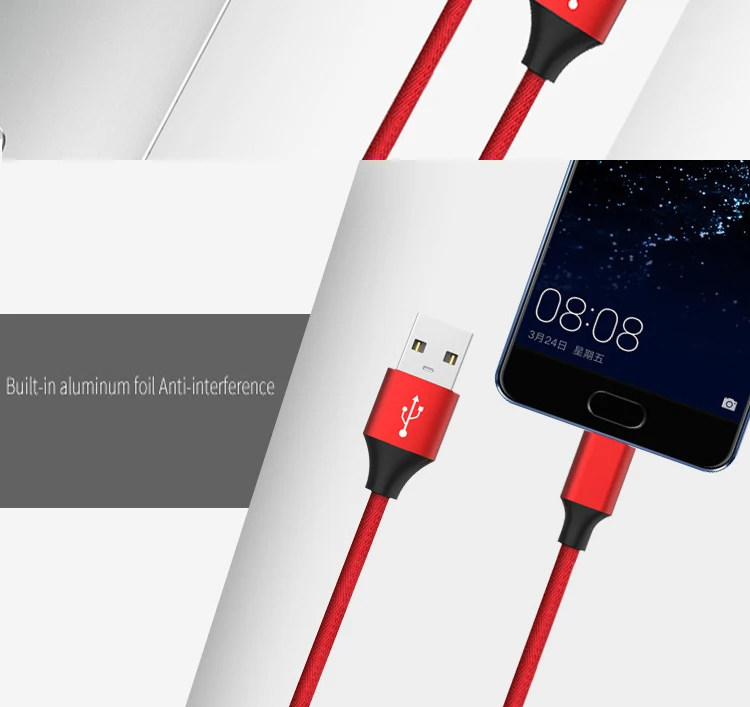 1 м Micro USB кабель для устройства Andriod для iPh 7 6s Быстрая зарядка и синхронизация данных кабель для huawei 2.0A