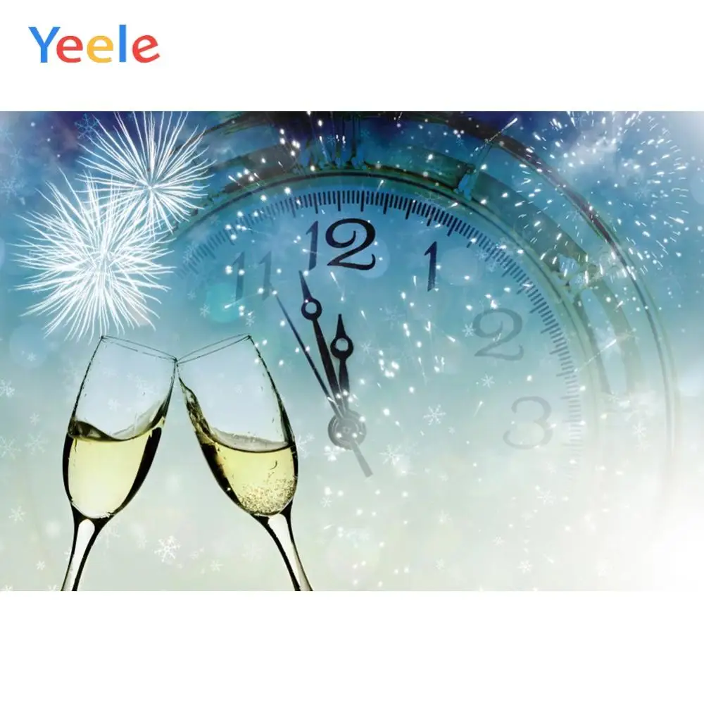 

Yeele Firework Beer Glass Clock Firework Party Decor Photography Backgrounds Customized Photographic Backdrops for Photo Studio