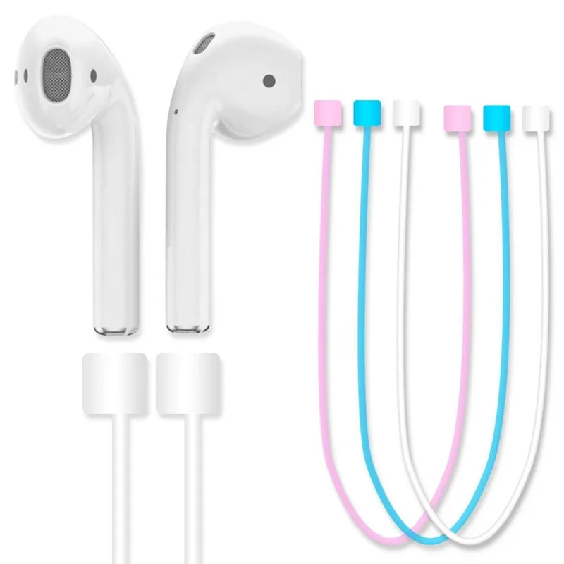 Soft Silicone Glowing Earphone for Apple Airpods Air Pods IPhone IPad IWatch Bluetooth Headphones Anti Lost String Cable