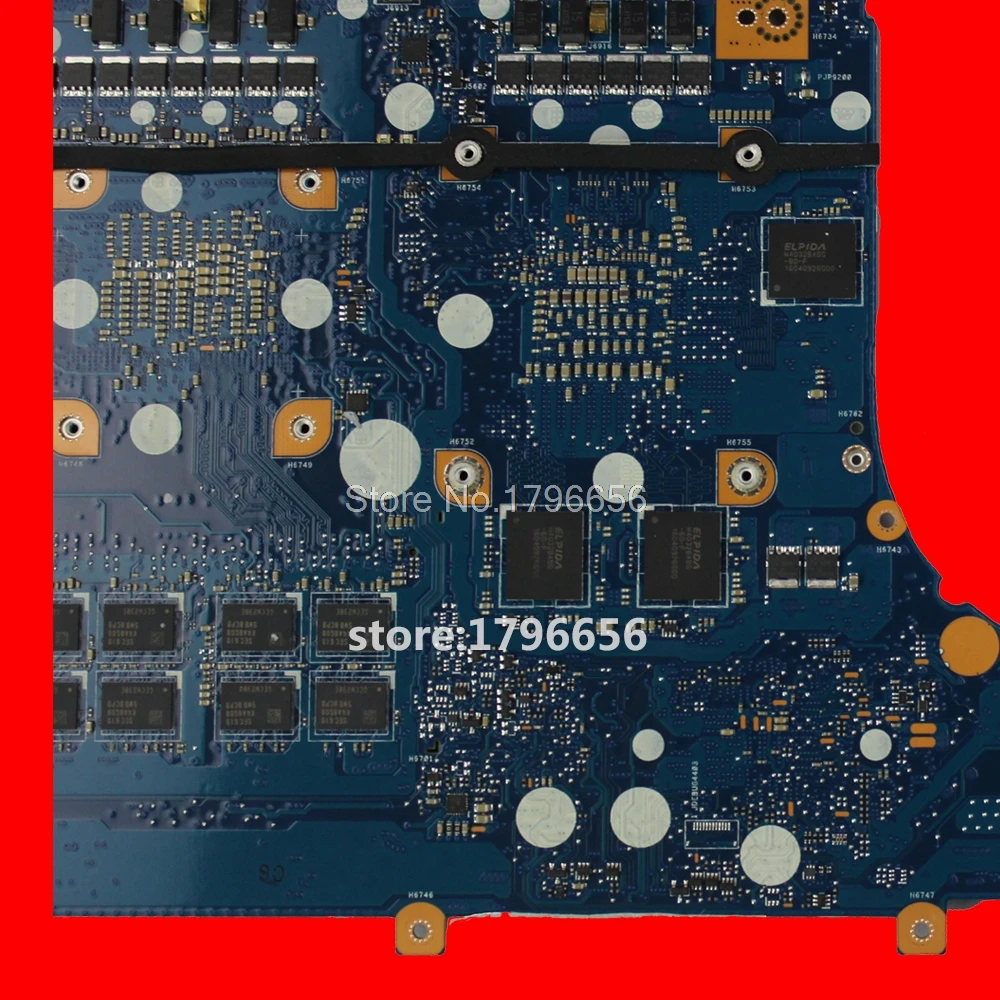 Материнская плата для ноутбука GL502VT 8G RAM I7 6700HQ GTX970M/3GB For Asus GL502 GL502V тестовая