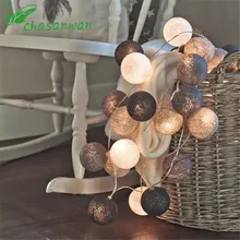 Cotton LED Light Balls For Home Decoration 2018