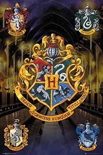 

Home Decor Harry Potter Movie House Crests - Hogwarts-Silk Art Poster Wall Sticker Decoration Gift