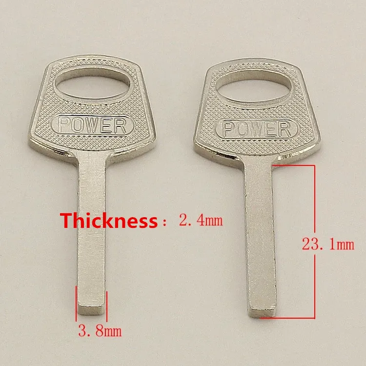 

Locksmith Supplies YP505 Key Blank,2.4mm thickness Blank keys[20pcs/lot]