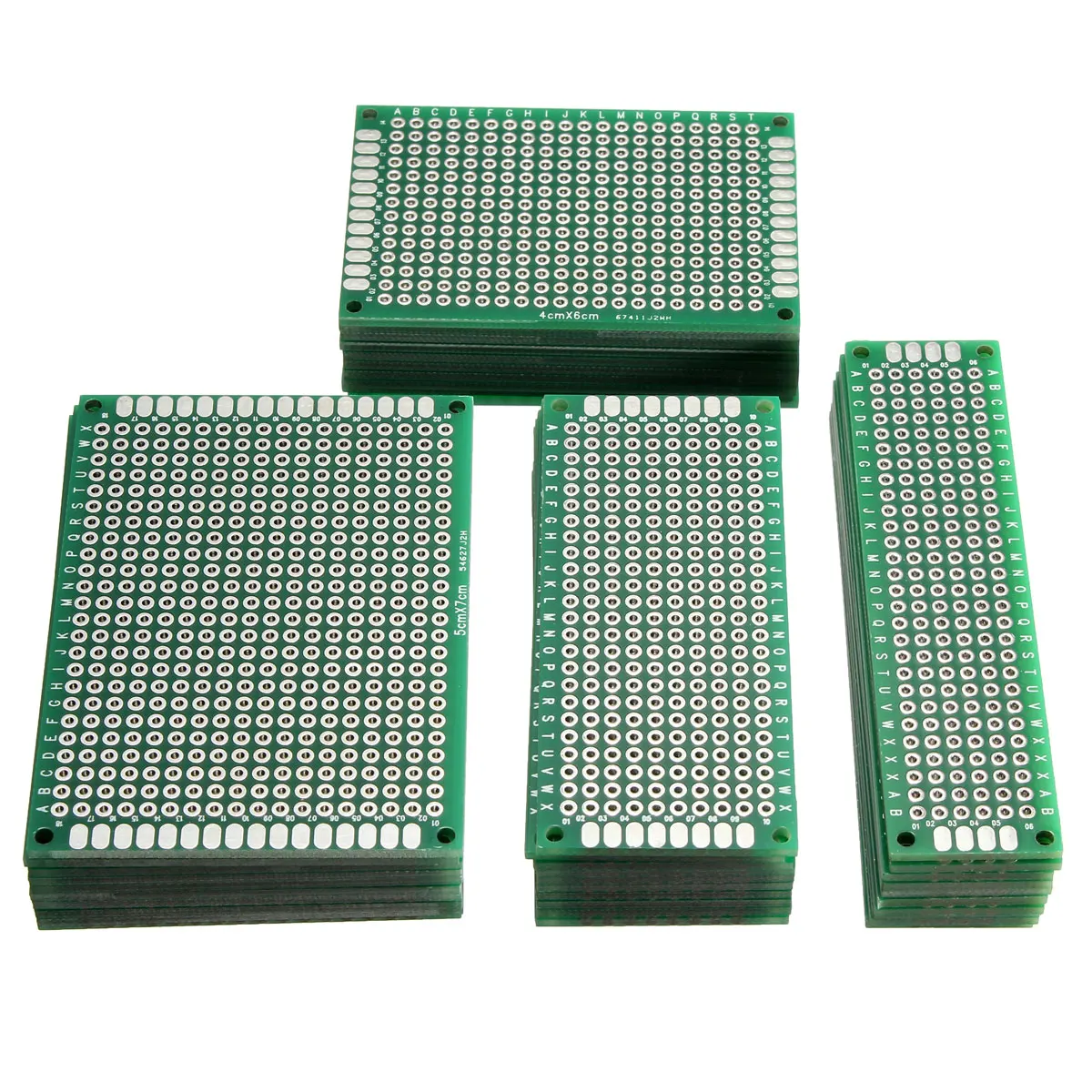 4 размера 5x 7/4x 6/3x 7/2x8 см двухсторонний медный Прототип PCB универсальная плата