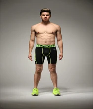 Sexy Mens Elastic Gym Running Shorts Fitness & Bodybuilding Mid Waist Trunks Tight Spandex Polyester high quality musculation