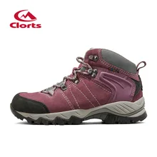 2016 clorts senderismo botas para las mujeres hkm-822e/f rastro de ante de la vaca a prueba de agua al aire libre deporte zapatos mujer zapatos para caminar