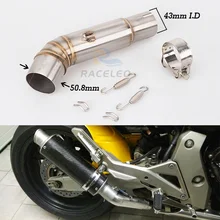 Выхлопная труба мотоцикла Escape Модифицированная средняя труба глушитель слипоны для Honda Variation Hornet 600 CB600F