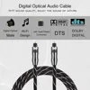 EMK 5.1 Digital Sound Optical Audio Toslink Cable In/Out Quality SPDIF Optical Cable Cord for TV Blu-ray Player Soundbar 10m 15m ► Photo 2/6