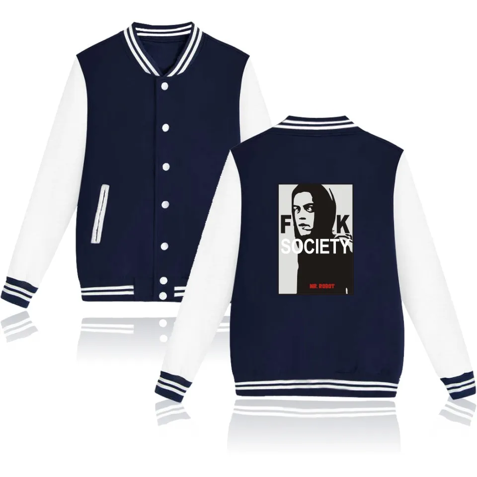 MR ROBOT/Женская бейсбольная куртка бомбер с героями мультфильмов Женская Осенняя