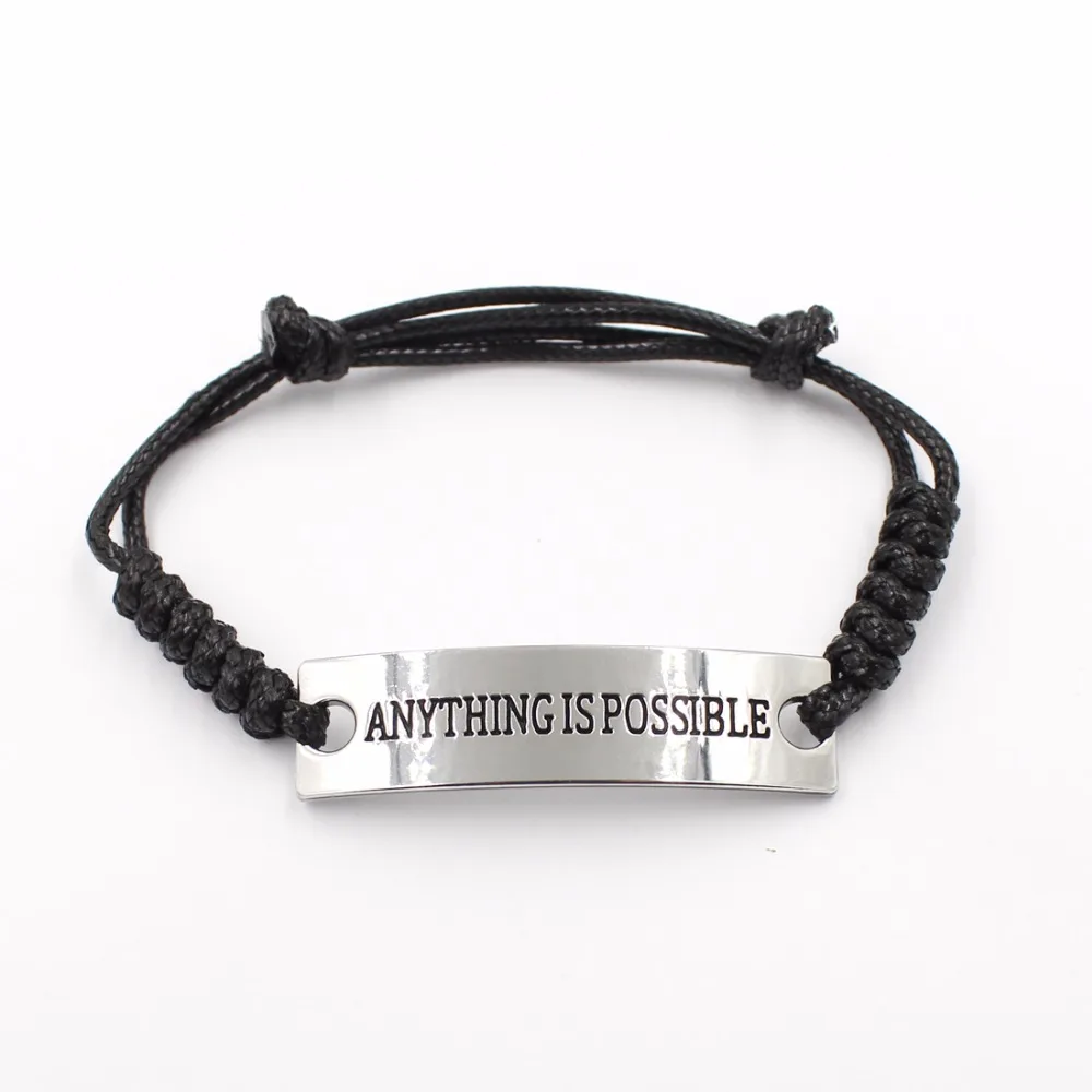 leather bracelet with metal plate