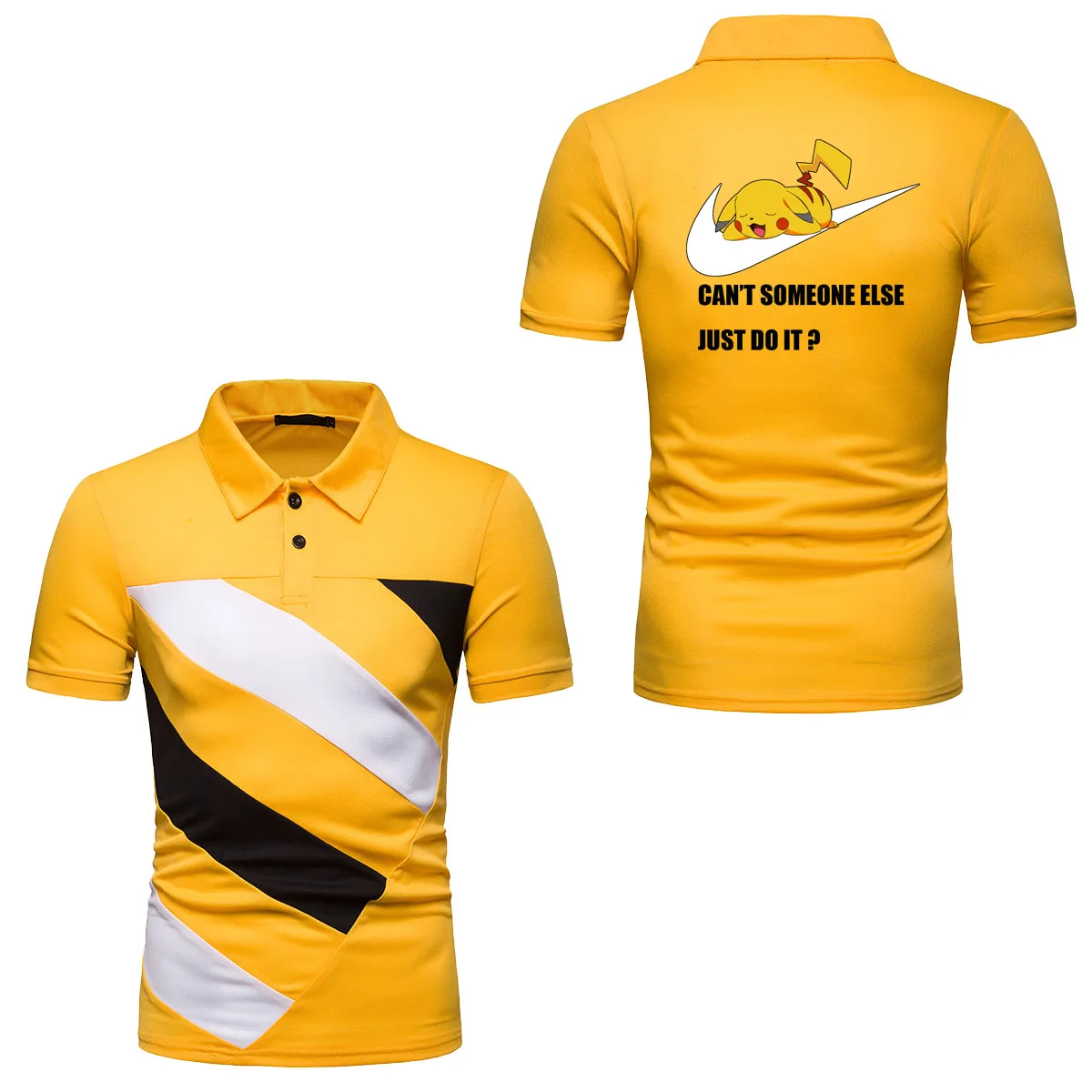 

2019 New hip hop street extend men T-shirt fashion brand clothing summer cotton t shirts men Just Pikachu Do It