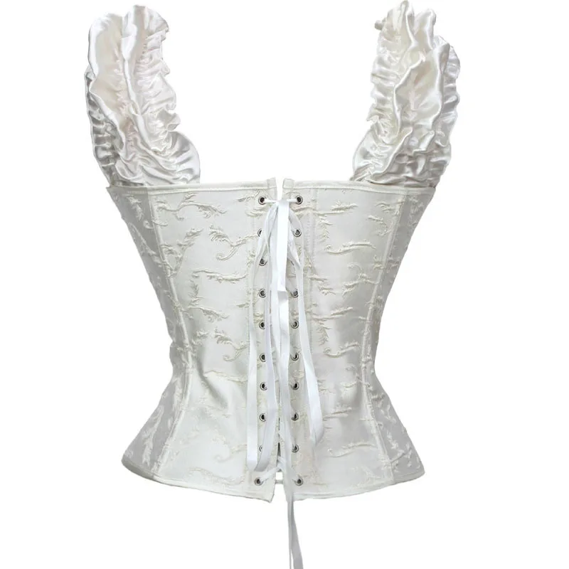 Женский корсет с рукавом для свадьбы|sexy wedding corset|wedding corset whitewhite |