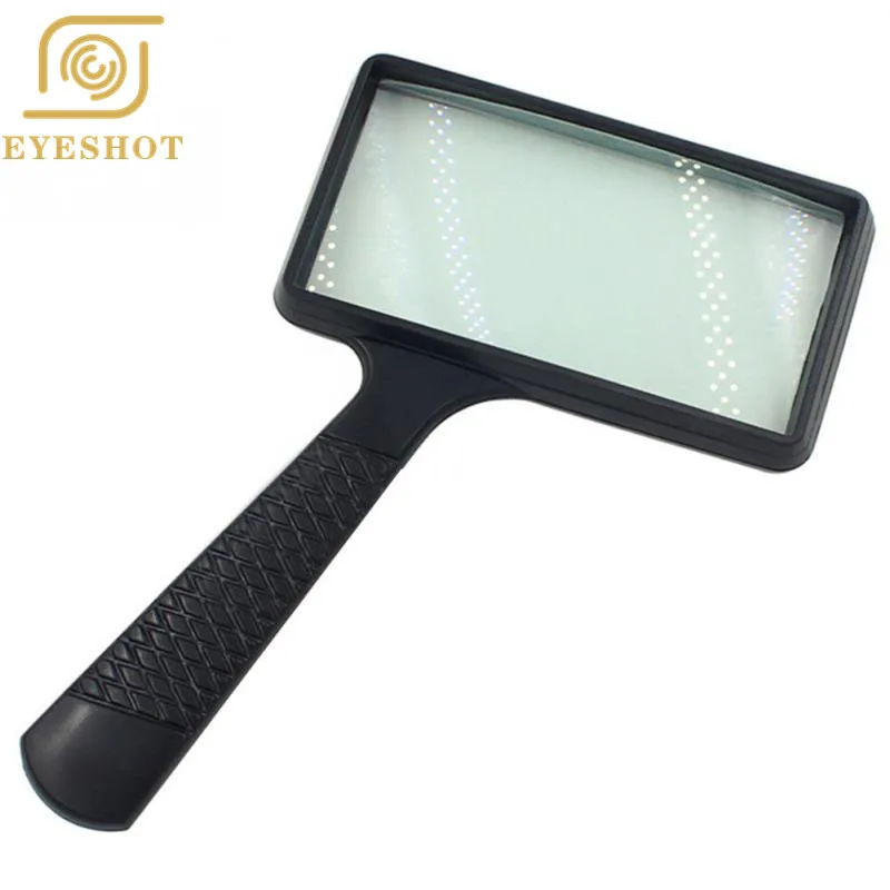 

Portable Handheld 3X high definition Rectangle Reading Magnifier Glass lens Loupe for old people reading magnifier