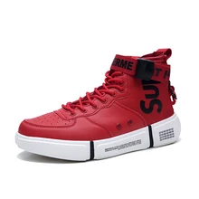 Новинка; модная мужская обувь; популярные мужские кроссовки с высоким берцем; Легкие баскетбольные кроссовки на шнуровке; размеры 39-45