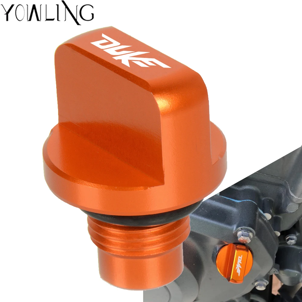

Motorcycle Accessories Engine Magnetic Oil Drain Plug Filler Cap Fuel Fill Tank Cover For KTM DUKE 125 200 390 RC 125 200 390