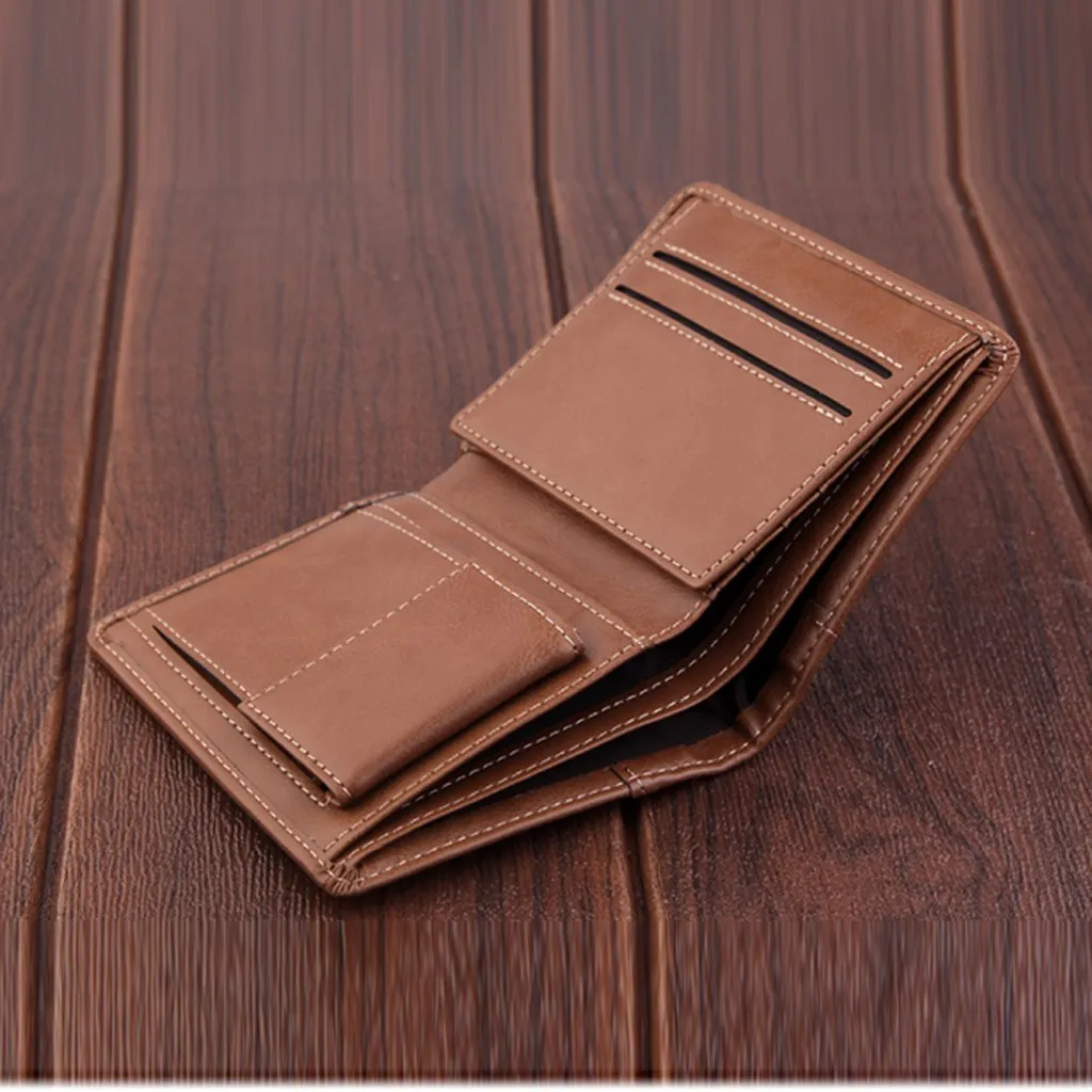 Мужской кошелек из натуральной кожи для отдыха, мужской тонкий мини-кошелек из искусственной кожи, Дамский бумажник для кредитных карт, монета