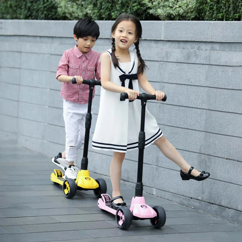 New Xiaomi 700Kids Children Scooter children three-wheeled folding bike slider 3 rounds of outdoor