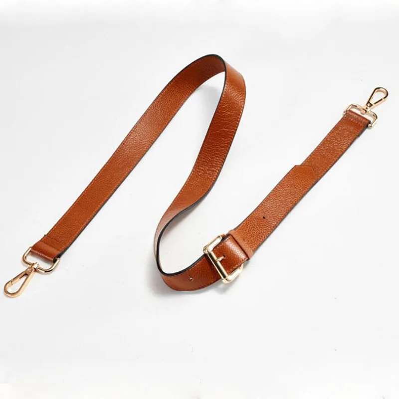 IMIDO 130cm Genuine Leather long bag Strap for Handbags Women replacement straps shoulder belt accessories parts Brown STP027