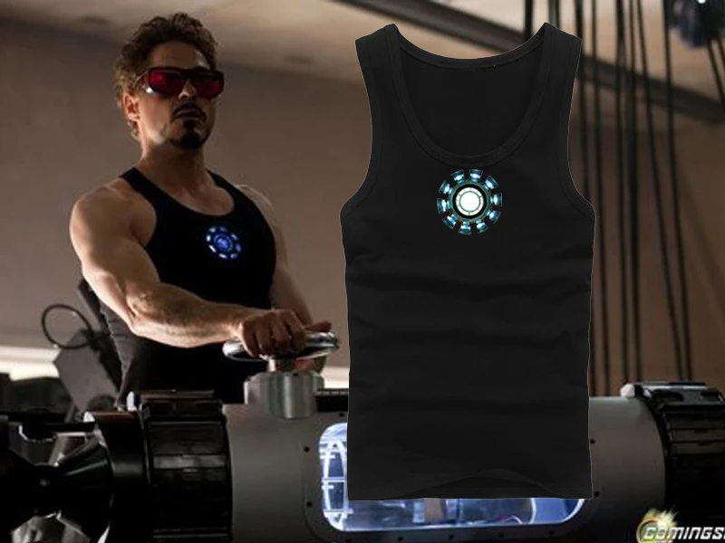 2015 summer style vest iron man3 slim vest lycra cottoncotton barn