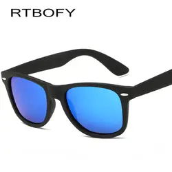 RTBOFY бренд поляризованные Солнцезащитные очки для женщин Для мужчин Для женщин ретро черный Рамки квадратный Защита от солнца стекло