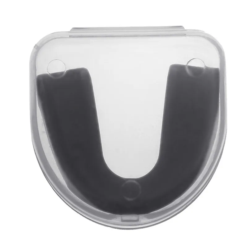 PVC de boxeo Protector Gum Shield dientes manga dientes Protector boca guardia pieza de Rugby de boxeo tirantes