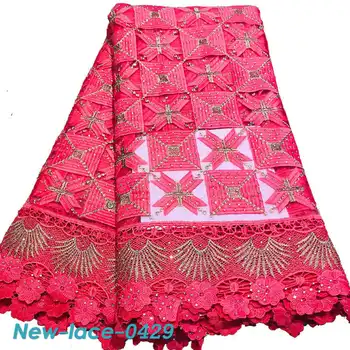 

New Arrival African Mesh Lace Fabric 2019 High Quality Lace French Tulle Lace Guipure Embroidery For Clothes F004