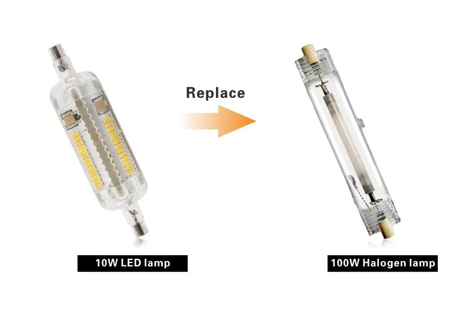 LATTUSO R7s Led 5 Вт 78 мм лампы 360 градусов 10 Вт 128 мм Светодиодные лампы R7s 3014 SMD светодиодные лампы заменить галогенные лампы диаметром 20 мм