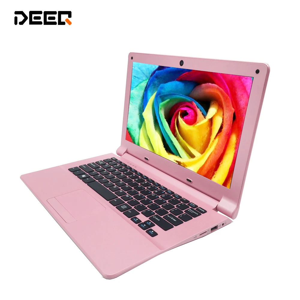 Meilleur Livraison gratuite 11.6 pouce mini Rose ordinateur portable 2g ram 32 gb MEM windows 10 système Intel X5 Z8350 1.33 ghz construit dans bluetooth caméra