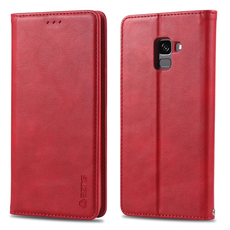 Флип раскладный Кожаный чехол Чехол для samsung Galaxy A6 флип-кейс для Coque samsung Galaxy A6 Чехол класса люкс с отделением портмоне Чехол для мобильного телефона