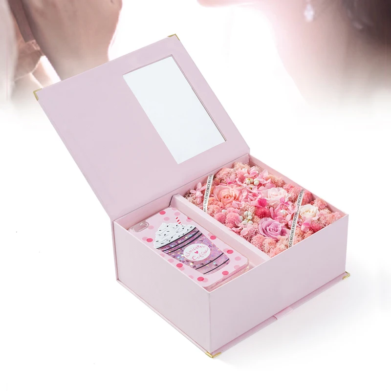 

Fresh Flower Gift Boxes with PVC Window Floral Packaging Paper Box Florist Packaging Supplies