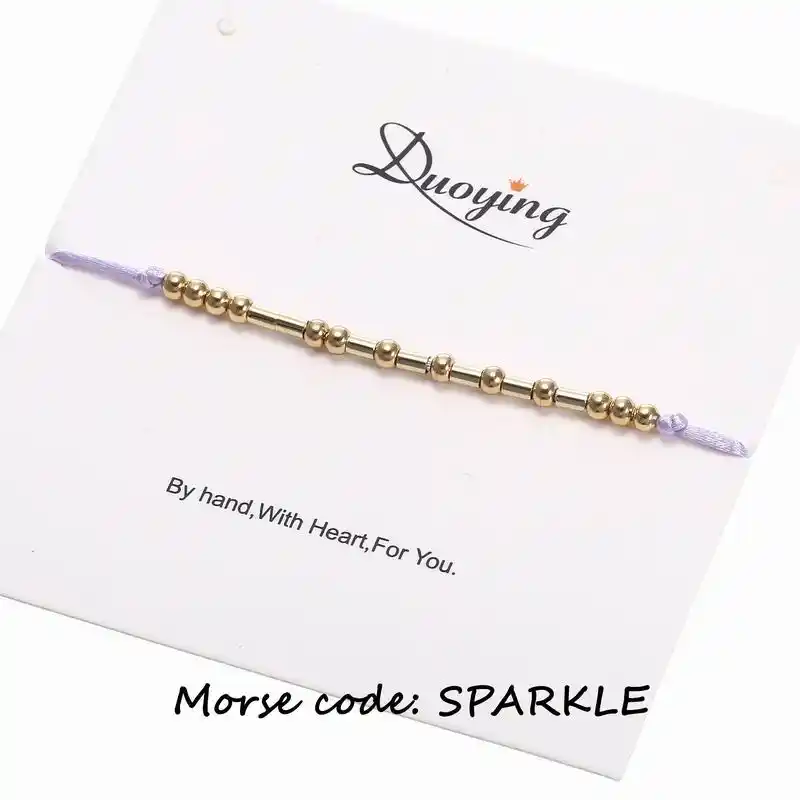custom morse code bracelet