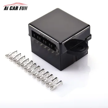 

1-40 A Fuse Box 10 Road ACU car Fuse Holder Auto Fuses With Spade Terminals