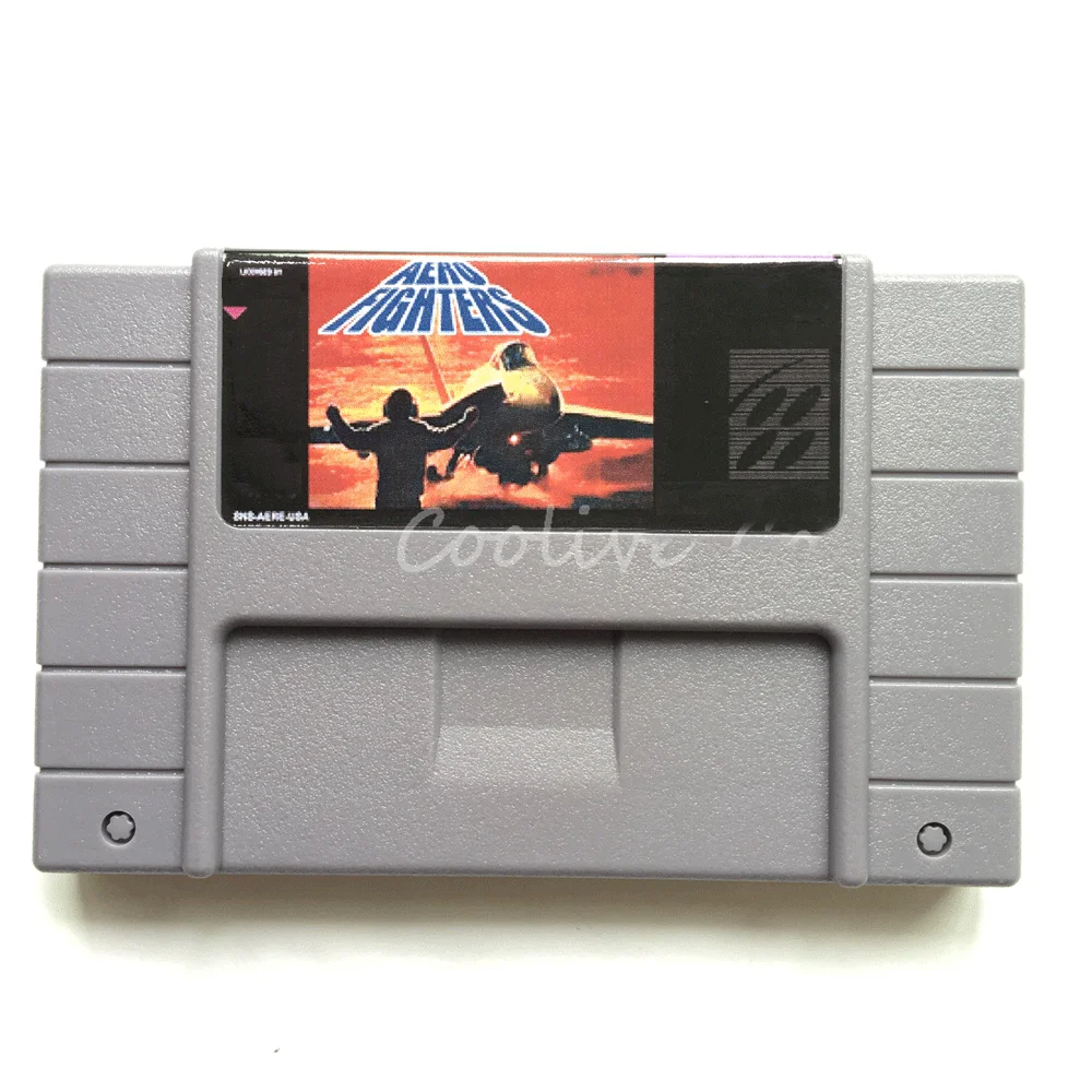 

Aero Fighters Video Game Card for 16 Bit Super Console US NTSC Version 46 pin