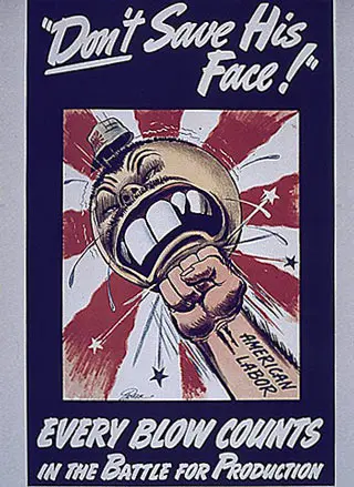 The anti japanese propaganda posters WW2 German Vintage