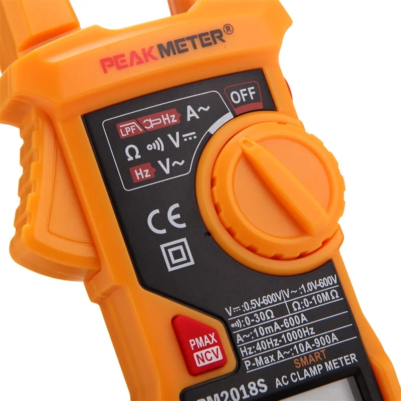Цифровой мультиметр зажим PEAKMETER PM2018S умный переменного тока 6000 отсчетов